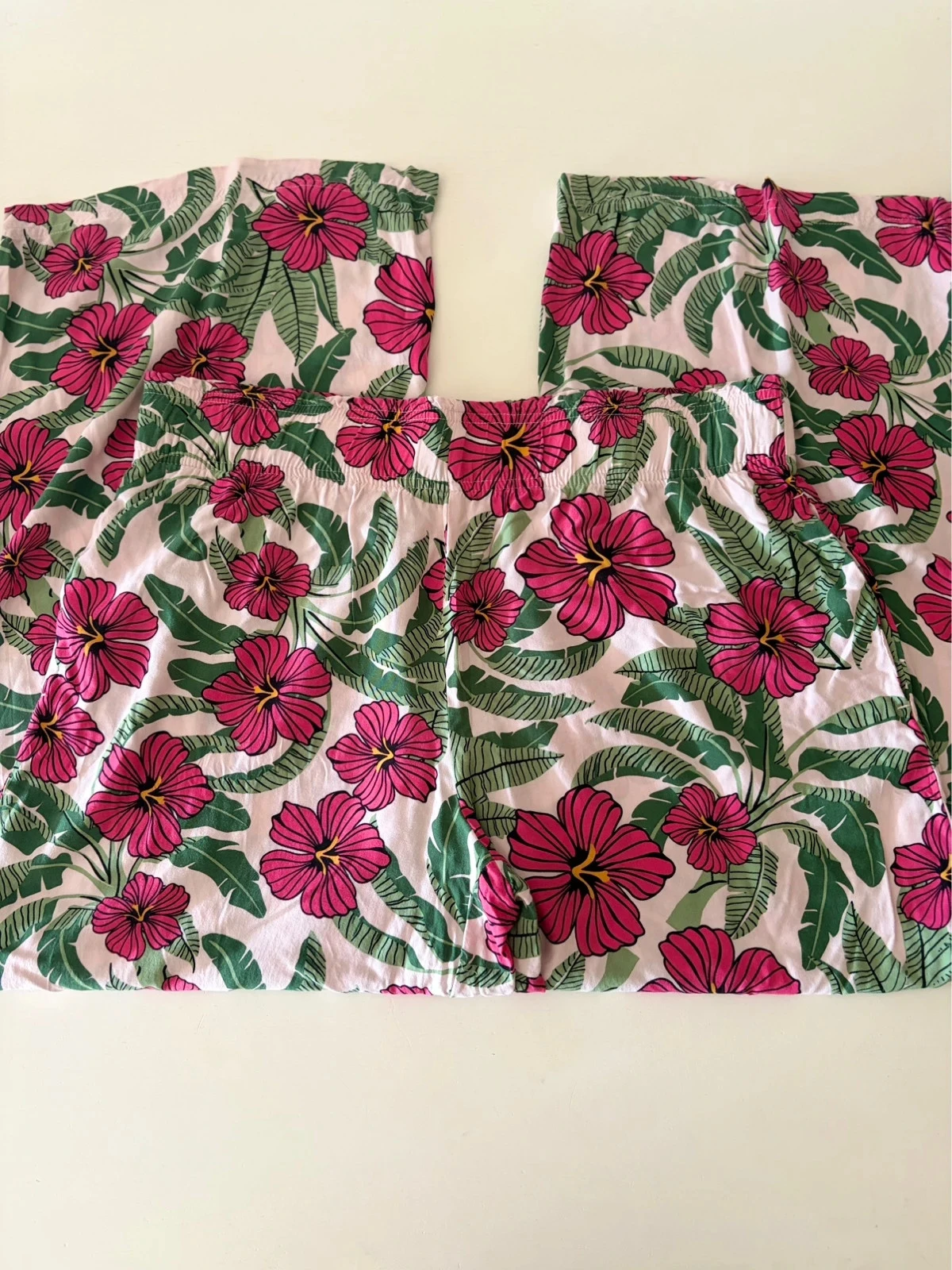 🌸 Pantalón fluido Esmara estampado tropical Mujer Talla XL – photo 3